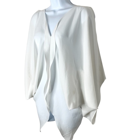 Sugarlips Blouse Top Tiered Flowy Top Off White Open Sleeve Y2k 2000s Size XS - Picture 3 of 16
